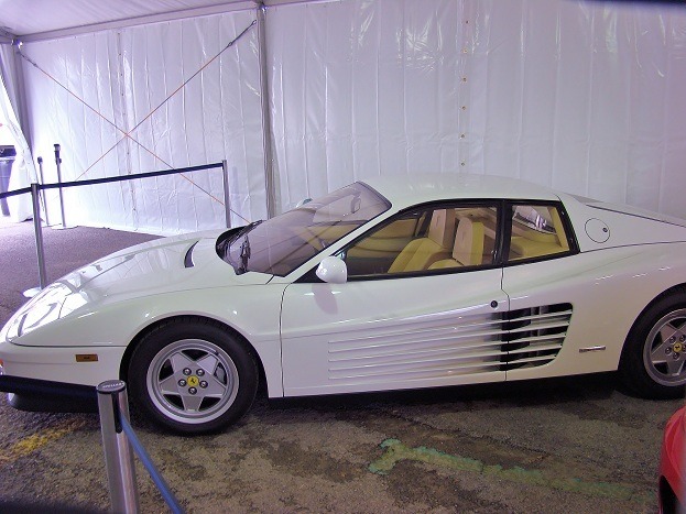 White Ferrari Testarossa