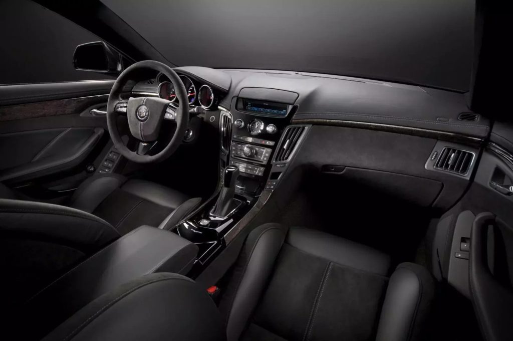 2011 Cadillac CTS-V Sport Wagon interior layout. 