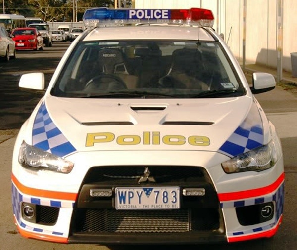 Police Mitsubishi Lancer Evo-X