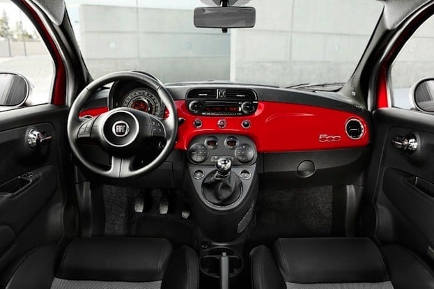 2012 Fiat 500 Sport interior