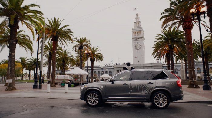 201687 Uber launches self driving pilot in San Francisco with Volvo Cars