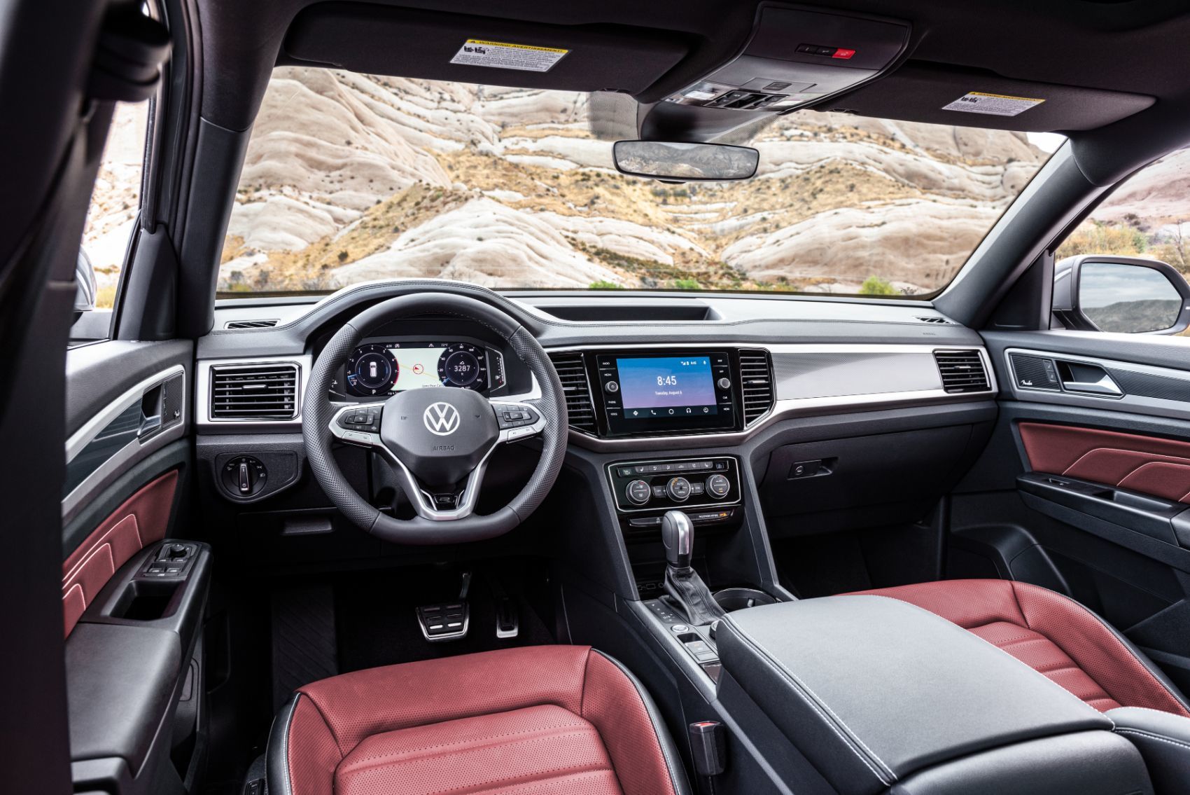 2020 VW Atlas Cross Sport interior layout.