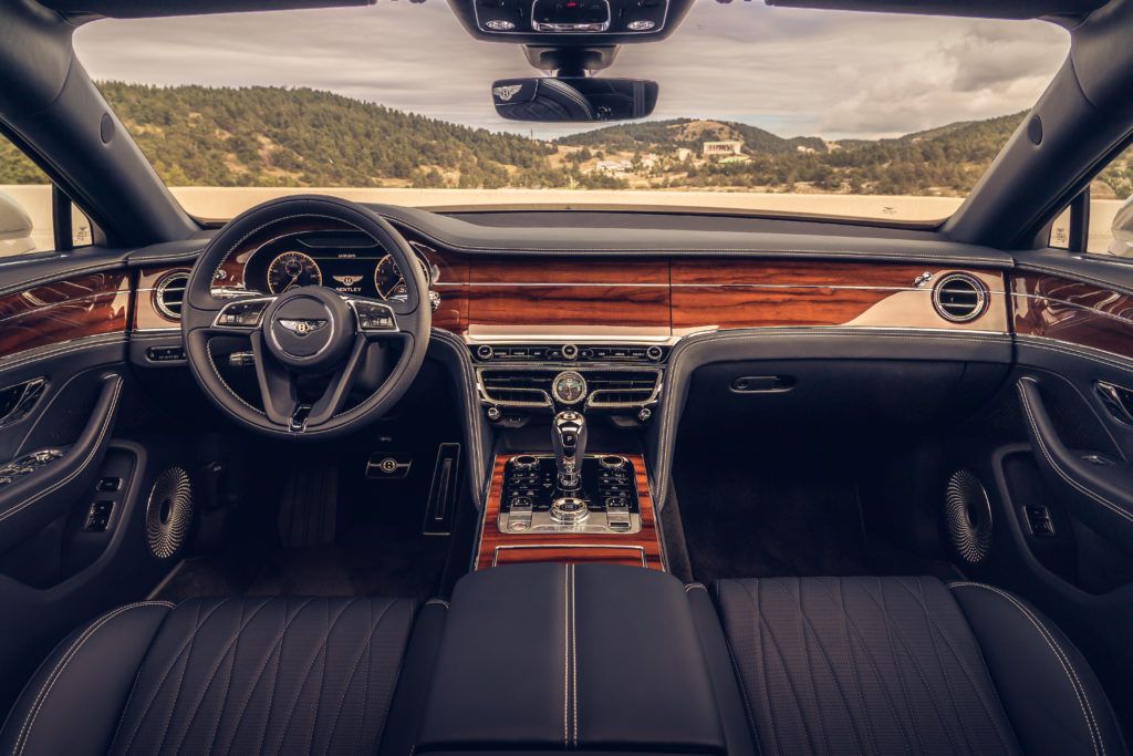 2020 Bentley Flying Spur interior layout.
