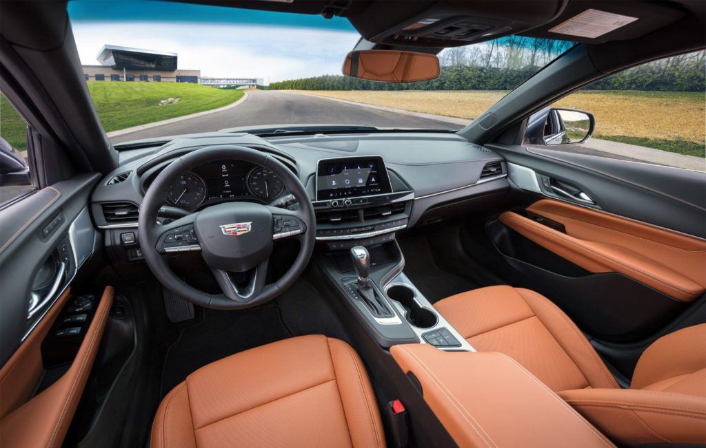 Cadillac CT4 Premium Luxury interior layout.