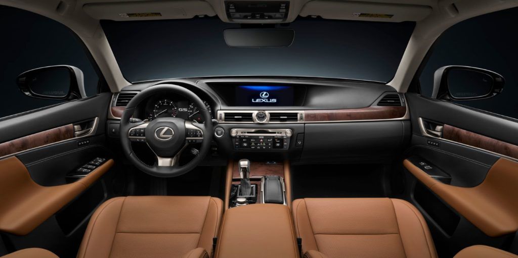 2020 Lexus GS 350 interior layout.