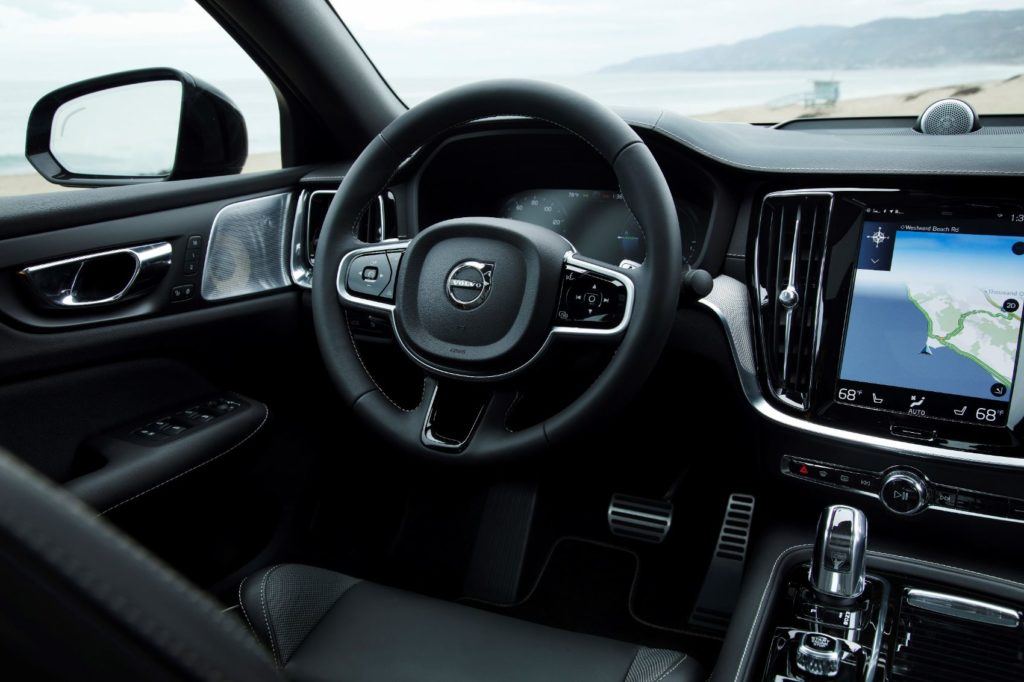 2020 Volvo S60 interior layout.