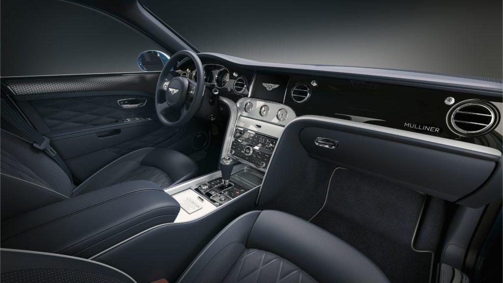 Bentley Mulsanne 6.75 Edition by Mulliner, interior layout. 