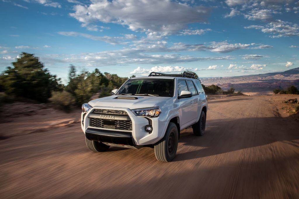 2020 Toyota 4Runner TRD Pro comes with 17-inch Nitto Terra Grappler tires.