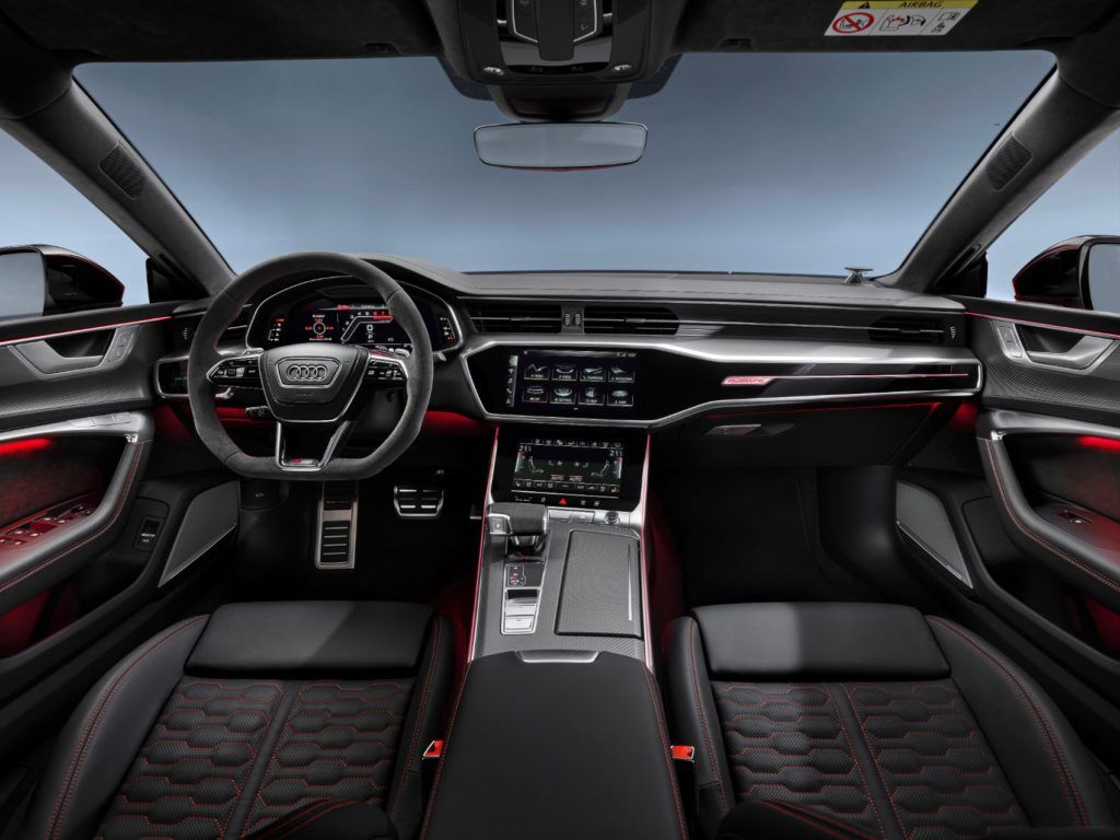 2021 Audi RS 7 interior layout.