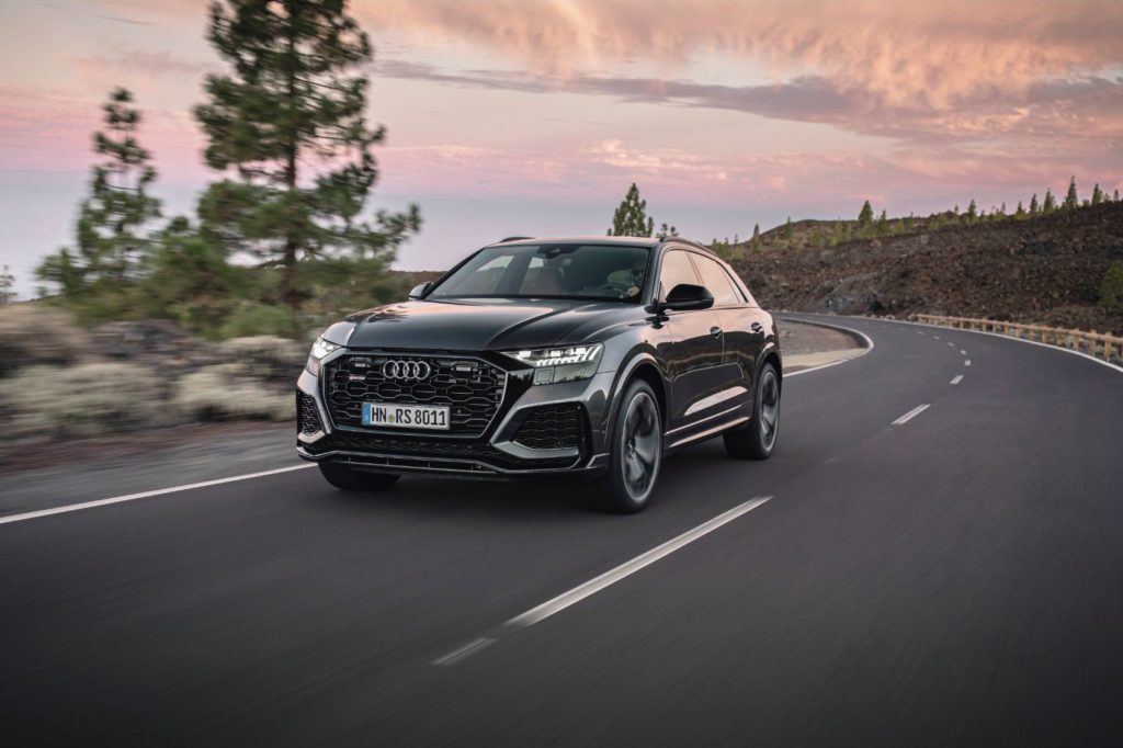 Audi says the the "1-3-7-2-6-5-4-8" ignition sequence gives the engine of the RS Q8 a robust sound. 