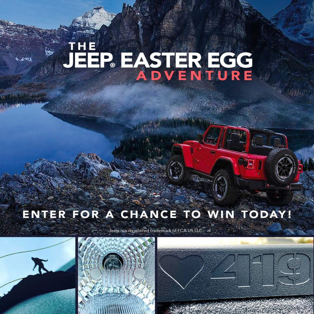 Jeep "Easter egg" contest. 