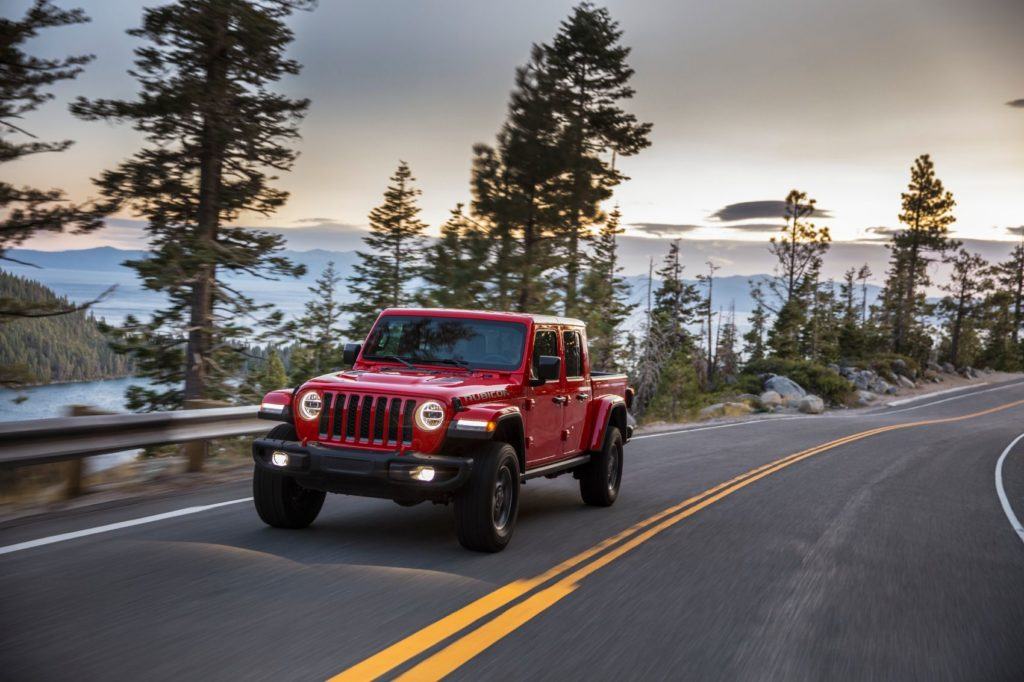 2021 Jeep Gladiator EcoDiesel on the open road.