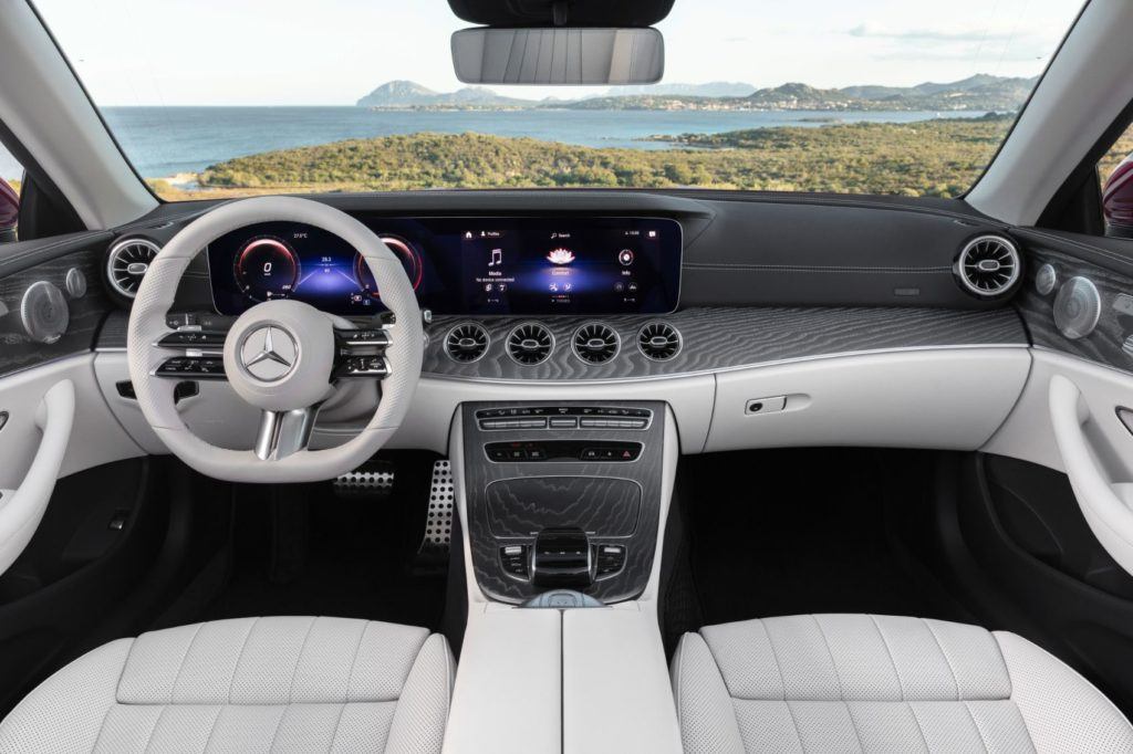 2021 Mercedes-Benz E 450 Cabriolet interior layout.