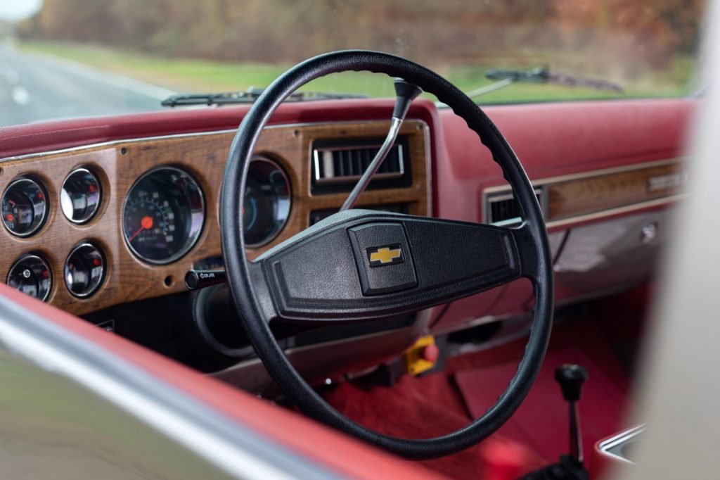 Chevy K5 Blazer-E interior layout. 