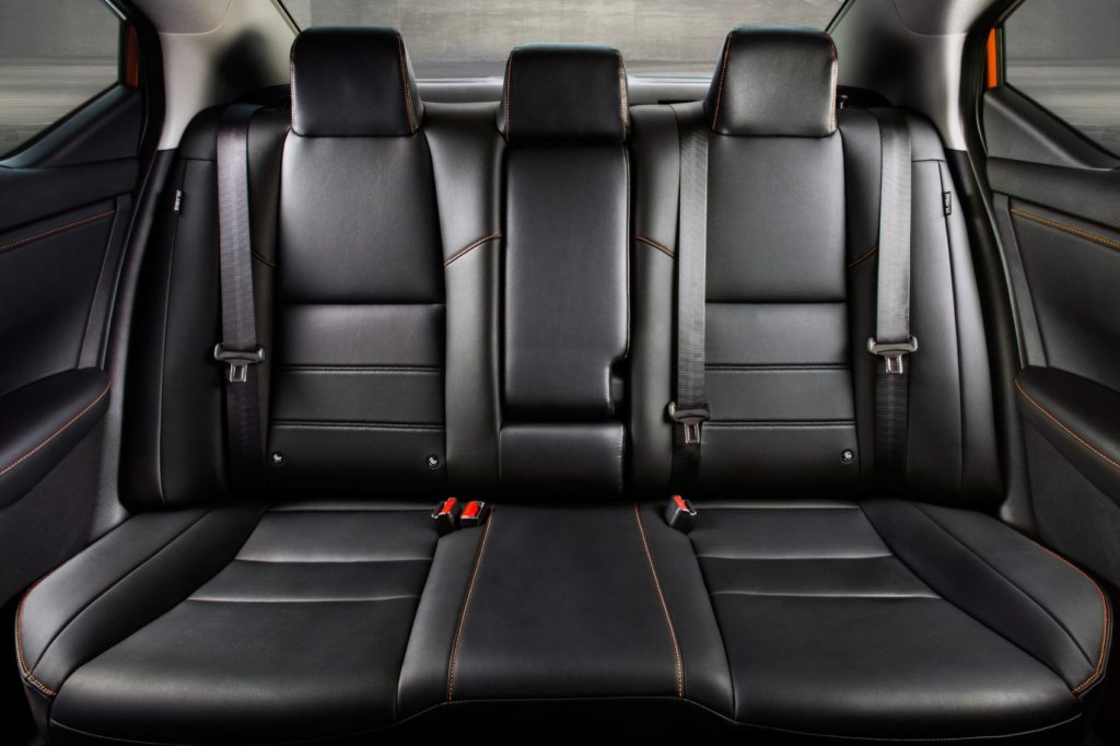 2021 Nissan Sentra rear seat layout. 