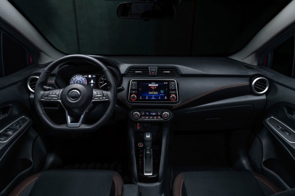 2021 Nissan Versa interior layout. 