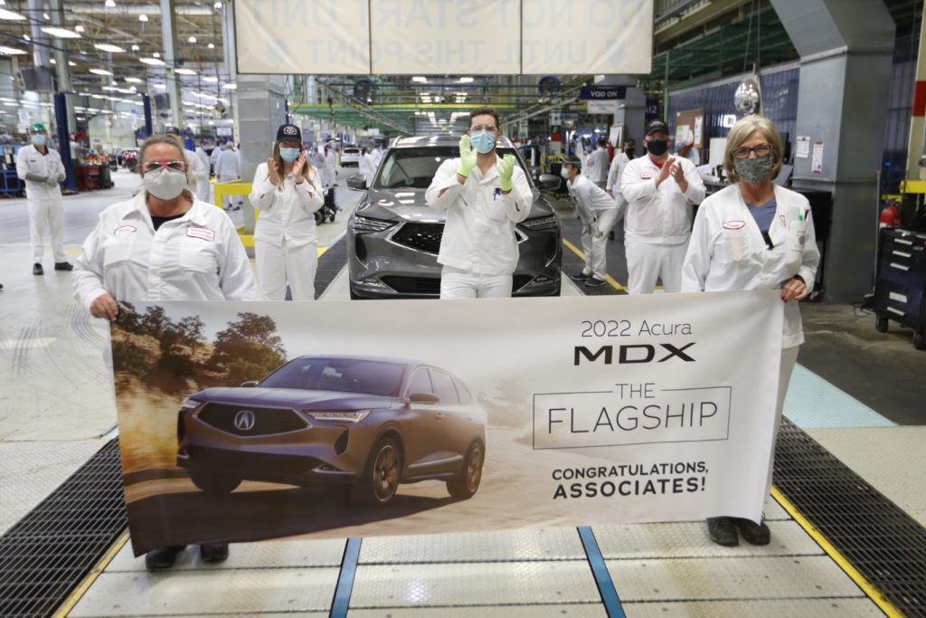 Production of the 2022 Acura MDX is underway at the East Liberty Auto Plant in Ohio.