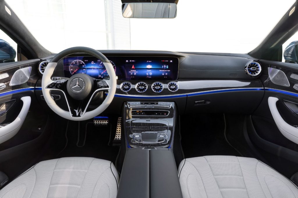 2022 Mercedes-Benz CLS interior layout. 