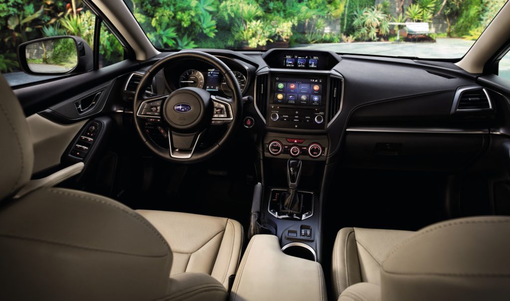 2022 Subaru Impreza interior layout. 