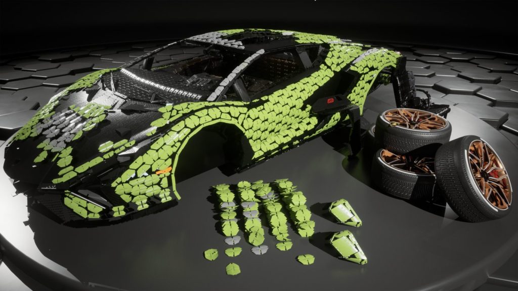 Automobili Lamborghini, in collaboration with the LEGO Group, has built a life-size replica of the Sián FKP 37.