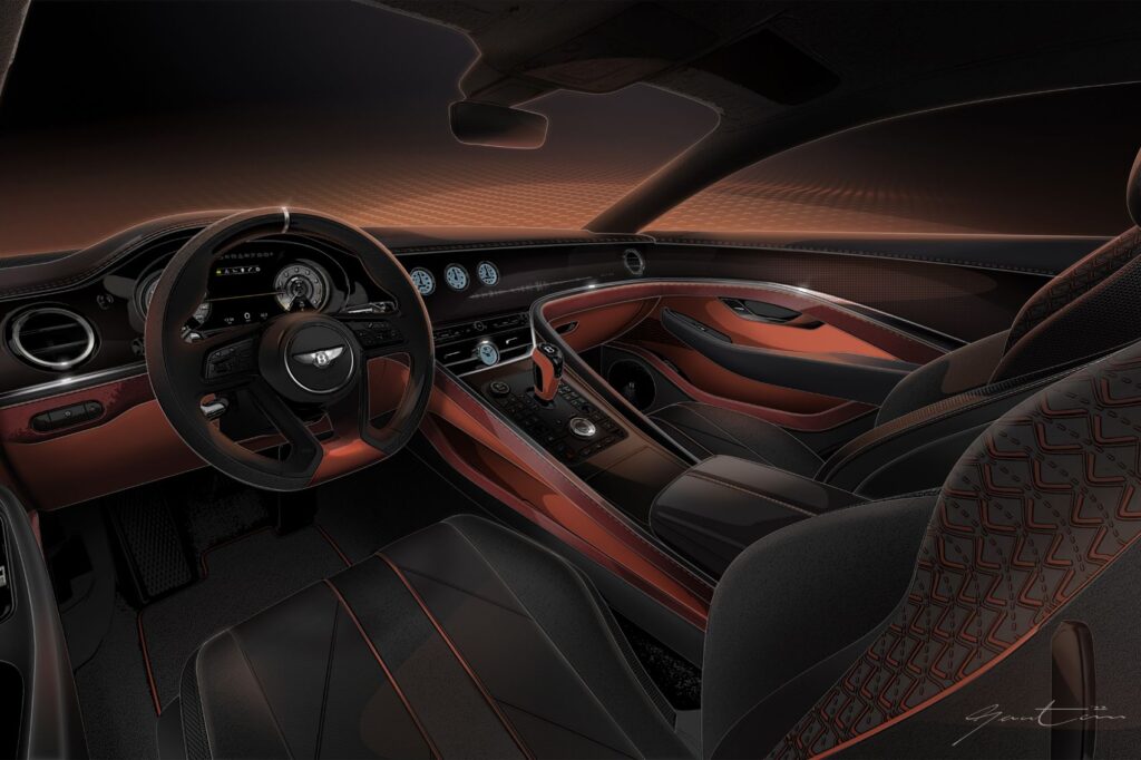 Bentley Mulliner Batur interior layout. Photo: Bentley Motors. 