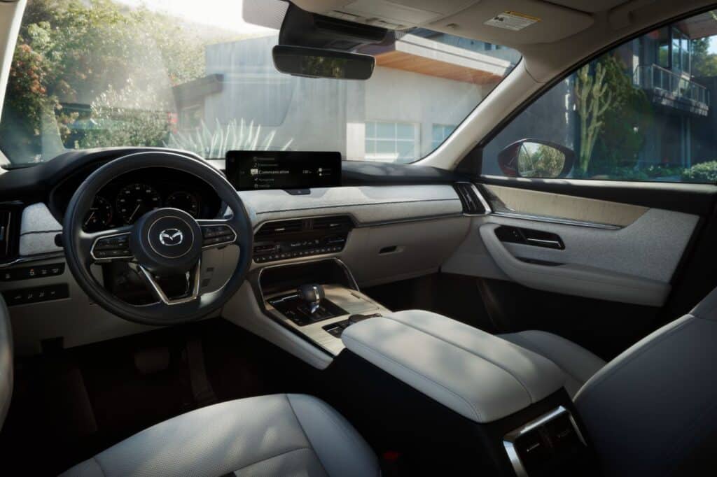 2024 Mazda CX-90 interior layout.